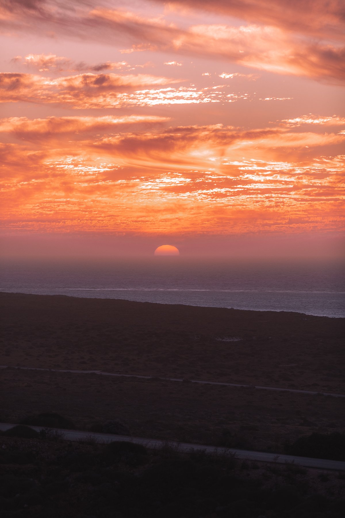 sunset from Vlamingh Head Lighthouse in Exmouth