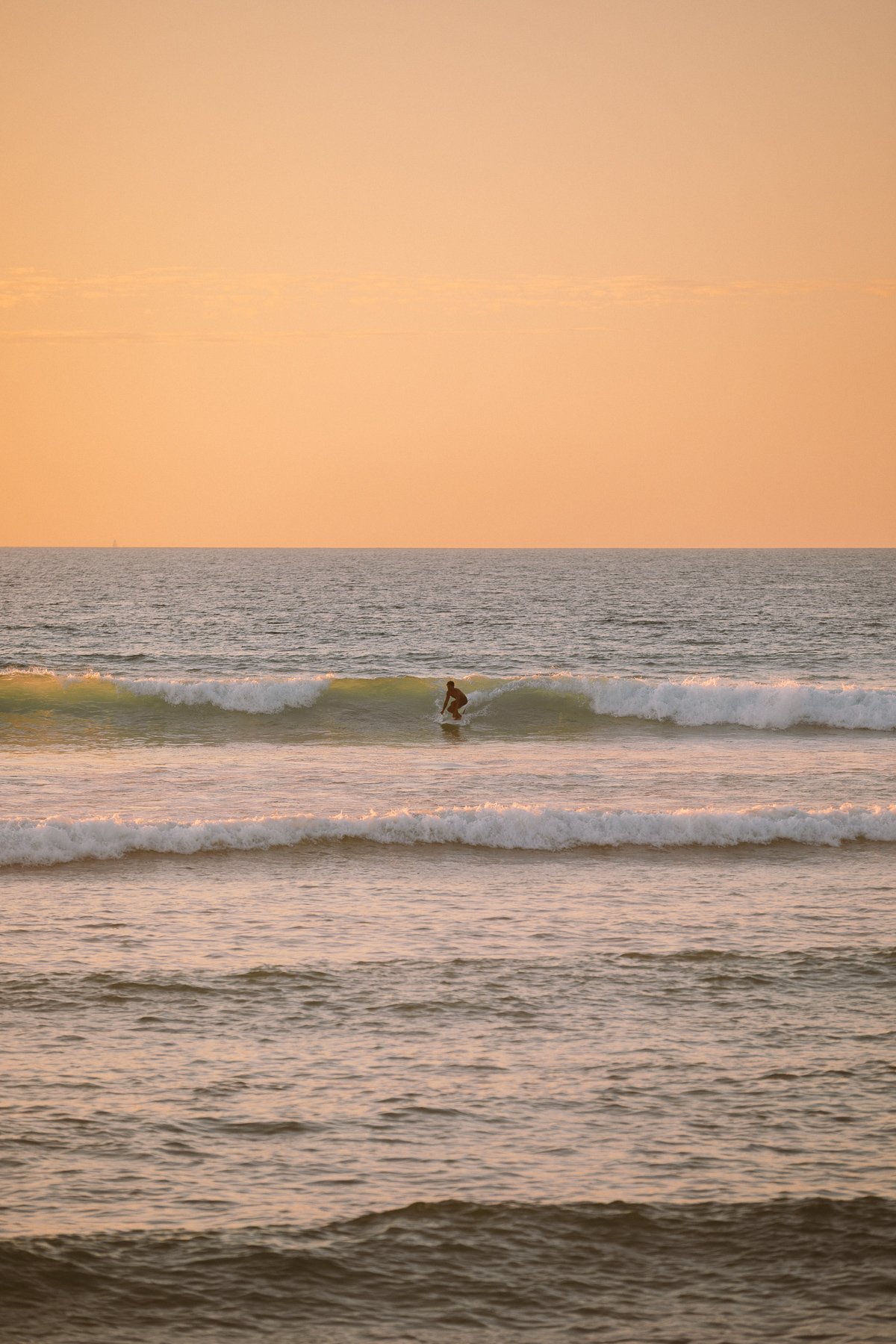 Surfing in Exmouth at Dunes beach