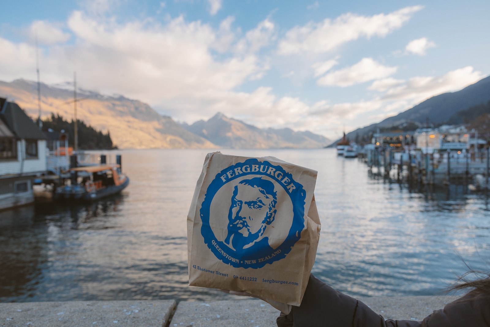 Fergburger in Queenstown during our South Island road trip itinerary