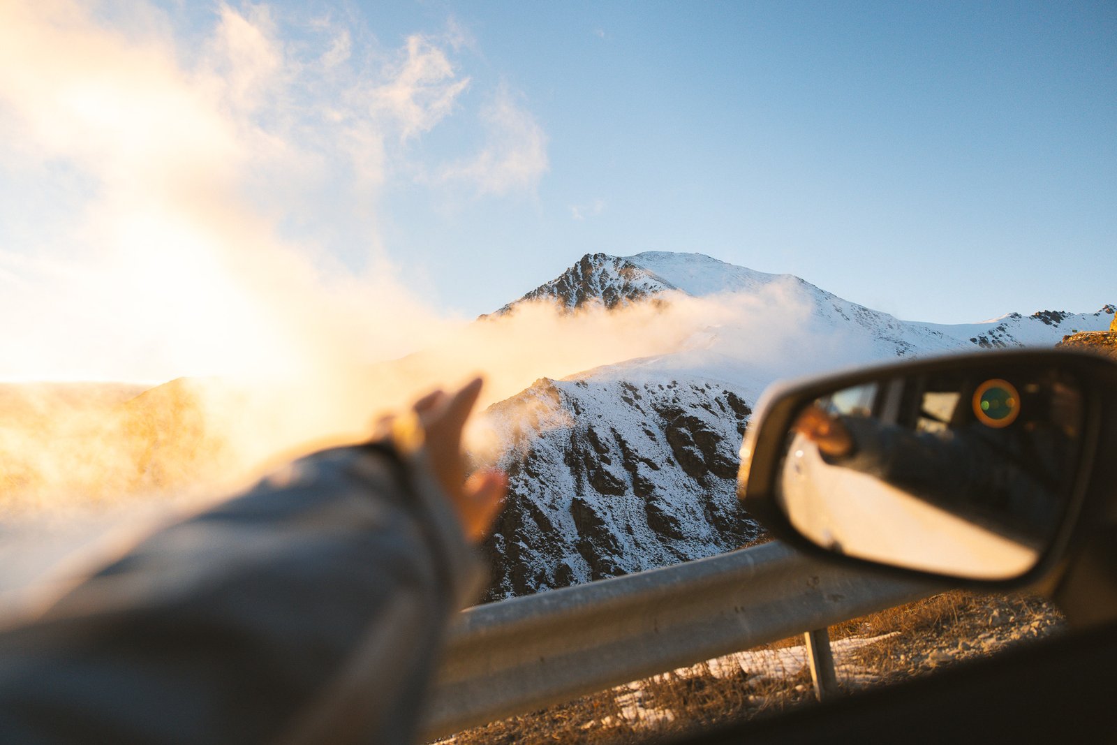 Sunrise on The Remarkables access road in Queenstown